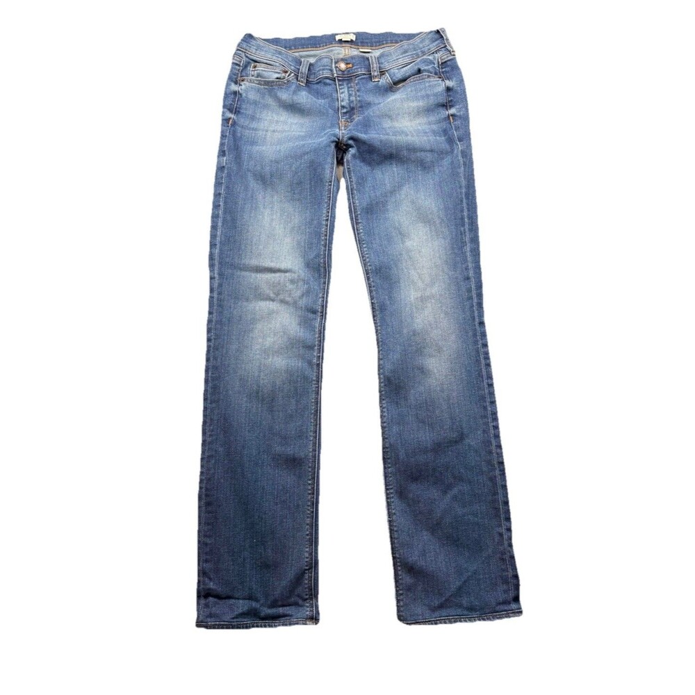 J. Crew Factory Slim Straight Stretch Jeans C9212 Medium Wash Sz 28R